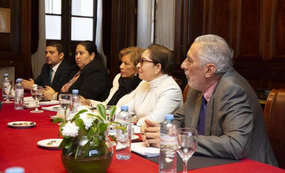 Encuentro de trabajo con las ministras de la Corte Suprema de Justicia de Honduras.